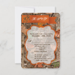 3,5x5 R.S.V.P. Carte de chasse Couple Deer Doe Buc