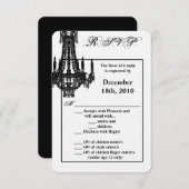 3.5x5 R.S.V.P. Kaart Crystal Kroonluchter Glitz Gl (Voorkant / Achterkant)