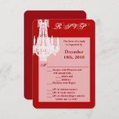 3.5x5 R.S.V.P. Kaart Crystal Kroonluchter Glitz Gl (Voorkant / Achterkant)