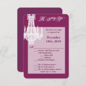 3.5x5 R.S.V.P. Kaart Crystal Kroonluchter Glitz Gl (Voorkant / Achterkant)