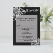 3.5x5 R.S.V.P. Kaart Diamond Sieraden Ketting Brac (Staand voorkant)