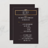 3.5x5 R.S.V.P. Kaart Gatsby Theme (Voorkant / Achterkant)