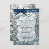 3.5x5 R.S.V.P. Kaart Gebarsten IJswintersneeuw (Voorkant / Achterkant)