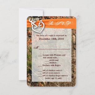 3,5x5 R.S.V.P. kaart Herten koppel Doe Reebok Camo