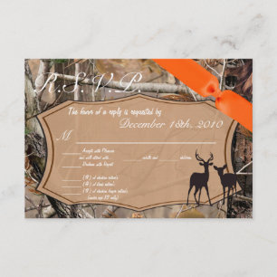 3,5x5 R.S.V.P. Kaart Hunters Camo Camoflauge Deer