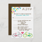 3.5x5 R.S.V.P. Kaart Liefhebbers Fietsfiets (Voorkant / Achterkant)