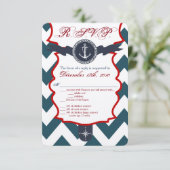 3.5x5 R.S.V.P. kaart Nautisch anker kompas Oceaan (Staand voorkant)