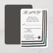3.5x5 R.S.V.P. Kaart Navy Zomerjurk Wit Unifo (Voorkant / Achterkant)