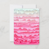 3.5x5 R.S.V.P. Kaart Ombre Streep Roze Frosting Ca (Achterkant)