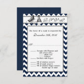 3.5x5 R.S.V.P. kaart tiener sneakers chevron stree (Voorkant / Achterkant)