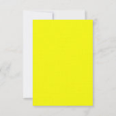 3.5x5 R.S.V.P. moderne neon gestreepte gele retro Kaart (Achterkant)