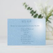 3.5x5 R.S.V.P Reply Kaart Winterblauw Kerst (Staand voorkant)