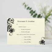 3,5x5  zwart Ivory RSVP (Staand voorkant)