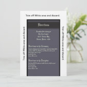 3,5x6 Carte de directions Affaire Black Tie (Debout devant)