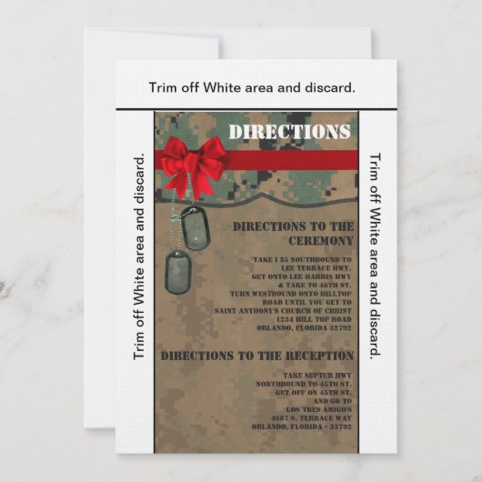 3.5x6 Carte d'orientation Marine DIGITAL IMPRIMER (Devant)