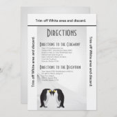 3.5x6 Directies Kaart Pinguïns Mate for Life Grey (Voorkant / Achterkant)