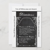 3.5x6 Direction Card Modern Chalkboard Kaart (Voorkant)