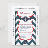 3.5x6 Direction Card Nautical Anchor Compass Ocea Kaart (Voorkant)