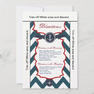 3.5x6 Direction Card Nautical Anchor Compass Ocea Kaart