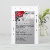 3.5x6 Direction Card Red Masquerade Kaart (Staand voorkant)