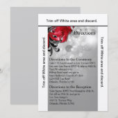 3.5x6 Direction Card Red Masquerade Kaart (Voorkant / Achterkant)