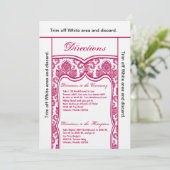 3.5x6 Direction Carte Fusia Pink Damask (Debout devant)