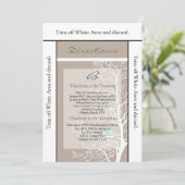 3.5x6 Direction Carte Gris Arbre et oiseaux (Debout devant)