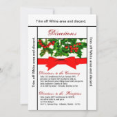 3.5x6 Directions Carte Baughs Holly Berry Noël (Devant)