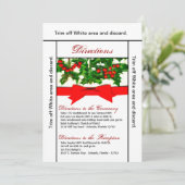 3.5x6 Directions Carte Baughs Holly Berry Noël (Debout devant)