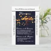 3.5x6 Directions Carte Chêne Arbre Chaîne Lumière (Debout devant)