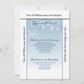 3.5x6 Directions Carte Crystal Snowflakes hiver (Devant)