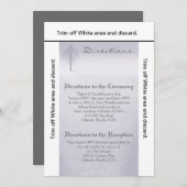 3.5x6 Directions Carte Hiver Wonderland Arbres Nei (Devant / Derrière)