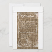 3.5x6 Directions Carte Manger Boire Se Marier Burl (Devant)