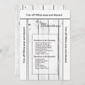 3.5x6 Directions Carte Mason Jar String Lights (Devant / Derrière)