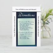 3.5x6 Directions Carte miroir en verre dépoli mode (Debout devant)