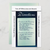 3.5x6 Directions Carte miroir en verre dépoli mode (Devant / Derrière)