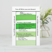 3.5x6 Directions Carte Ombre Stripe Green Line Fad (Debout devant)