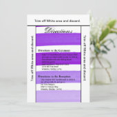 3.5x6 Directions Carte Ombre Stripe Purple Line Fa (Debout devant)
