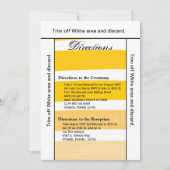 3.5x6 Directions Carte Ombre Stripe Yello Line Fad (Devant)