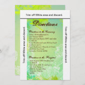 3,5x6 Directions Carte Printemps Hibiscus Flower H (Devant / Derrière)