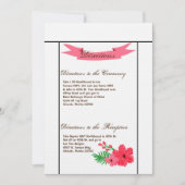 3,5x6 Directions Carte Printemps Hibiscus Flower H (Devant)