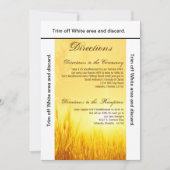 3.5x6 Directions Carte Sunrise Blé Pays Rustique (Devant)