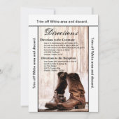 3.5x6 Directions Cartes Boots Pays Rustique Ouest (Devant)