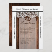 3.5x6 Directions Cartes Chaussures à cheval sur le (Devant / Derrière)