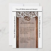 3.5x6 Directions Cartes Chaussures à cheval sur le (Devant)