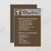 3.5x6 Directions Cartes Mason Pots avec Roses (Devant / Derrière)