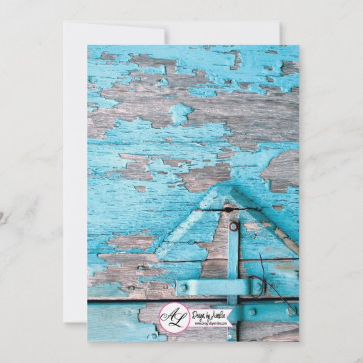 3.5x6 richtingen Kaart Blauw Houten Schuurdeurlaar (Achterkant)