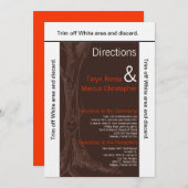 3.5x6 Richtingen Kaart Herfst Initiaal (Voorkant / Achterkant)