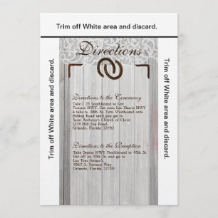 3.5x6 Richtingen Kaart Hoefijzers Hout