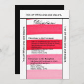 3.5x6 richtingen Kaart Ombre Streep Roze Lijn Verv (Voorkant / Achterkant)